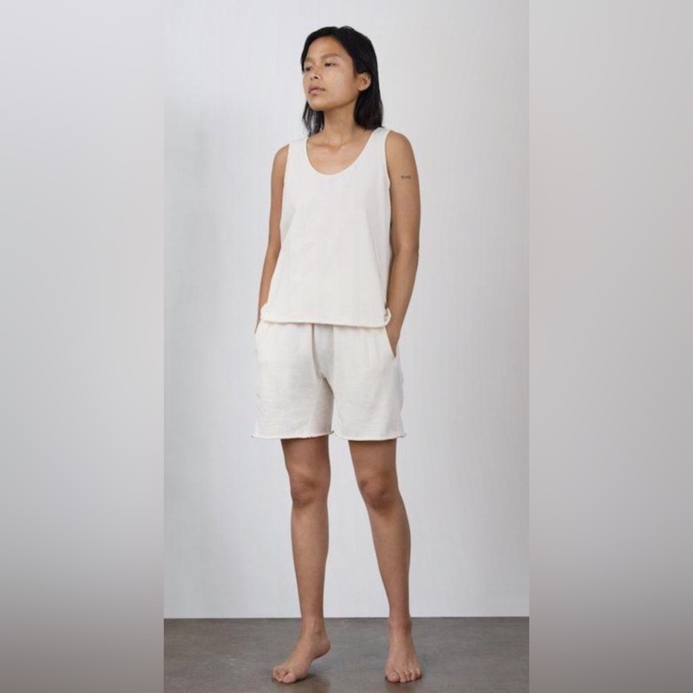 Wol hide easy tank and easy lounge shorts in natural